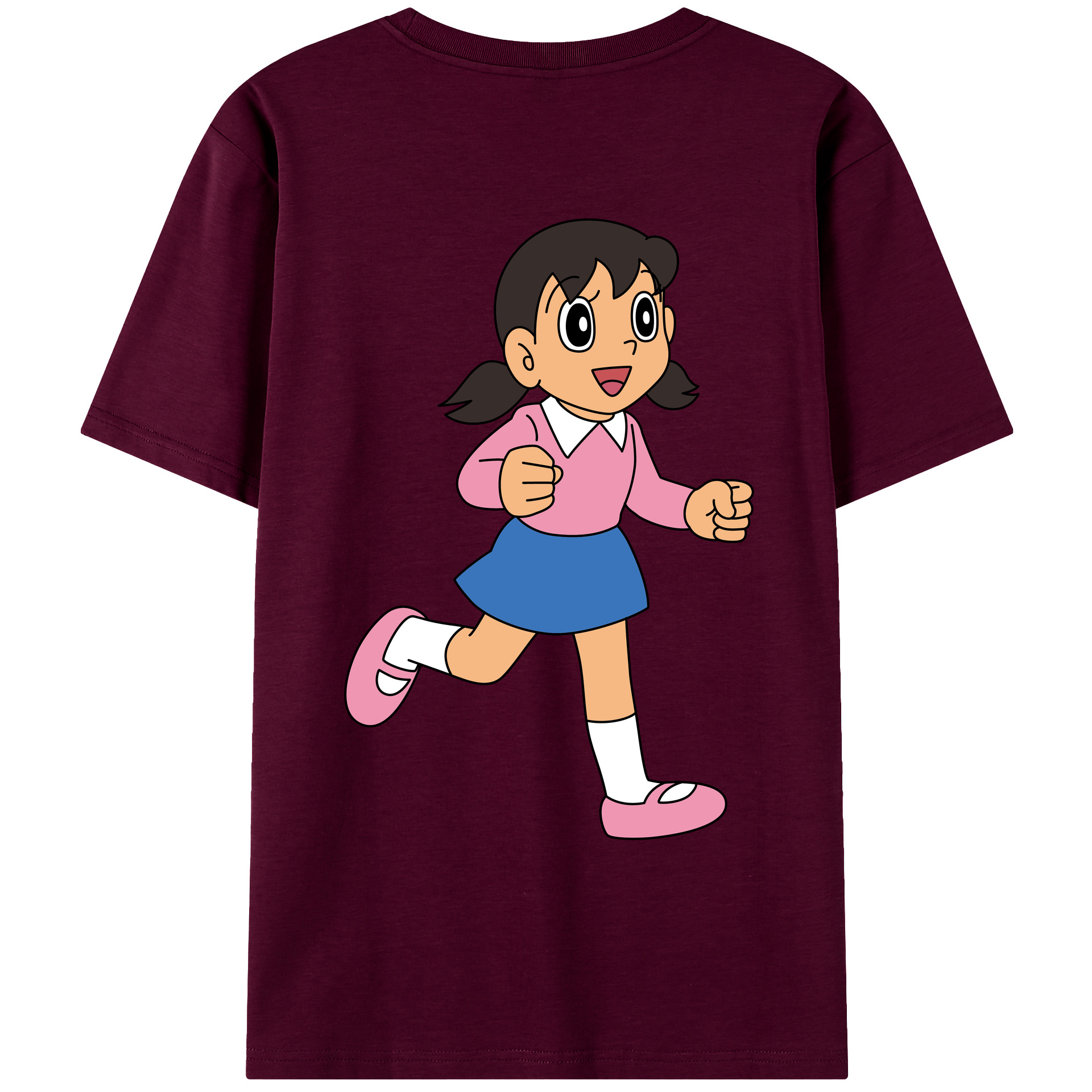 （画像用） ドラえもん みなもと しずか Doraemon Shizuka Minamoto レディース半袖Tシャツ(バックプリント)